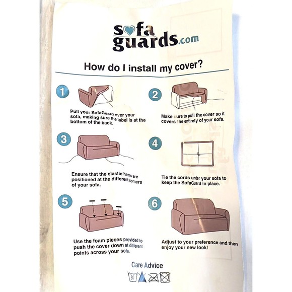 Sofa Guards 2-Seater Sofa Loveseat Stretch Slip Cover Gold/Brown Geometric Print - Picture 8 of 11